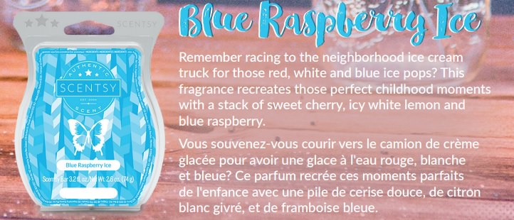 Blue Raspberry Ice is the June 2016 Scent Of The Month
