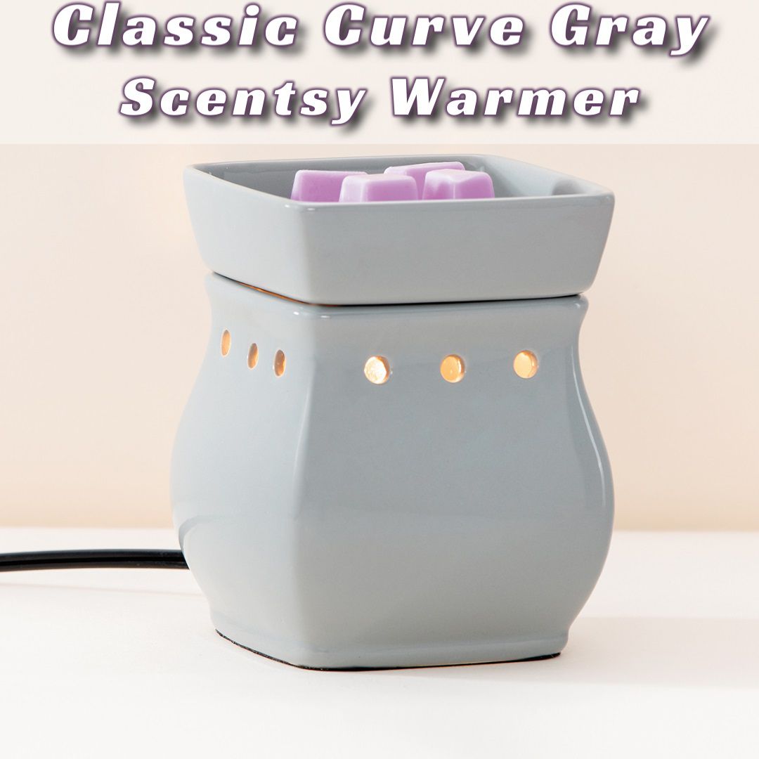 Classic Gloss Gray Scentsy Curve Warmer