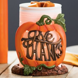 Give Thanks Wrap With The Etched Core Scentsy Warmer