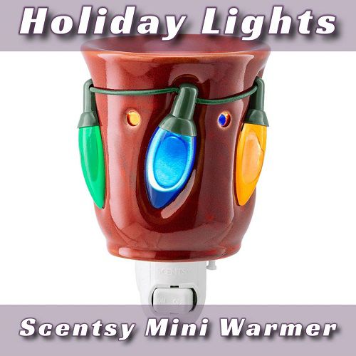 Holiday Lights Scentsy Mini Warmer | Blue