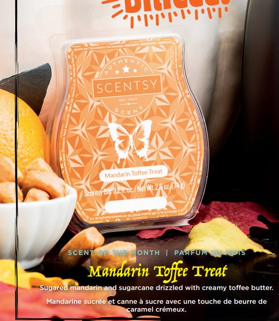 Mandarin Toffee Treat - September 2017 Scentsy Scent Of The Month