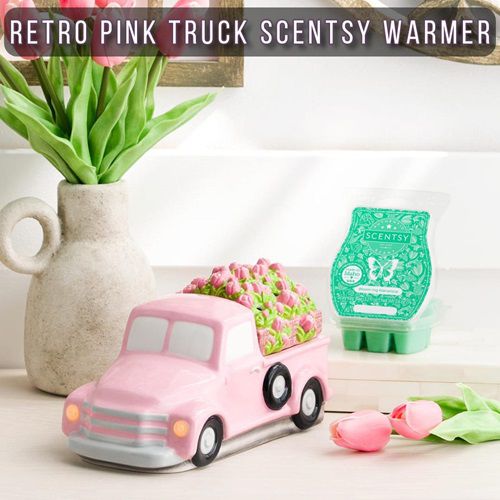 Retro Pink Truck Scentsy Warmer