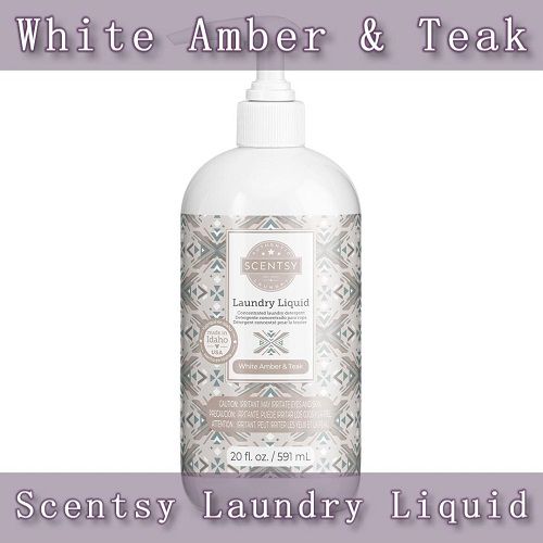 White Amber and Teak Scentsy Laundry Liquid