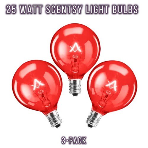 8-Pack SATCO 25 Watt Light Bulbs | Fits Full Size Scentsy Warmers | Free Shipping