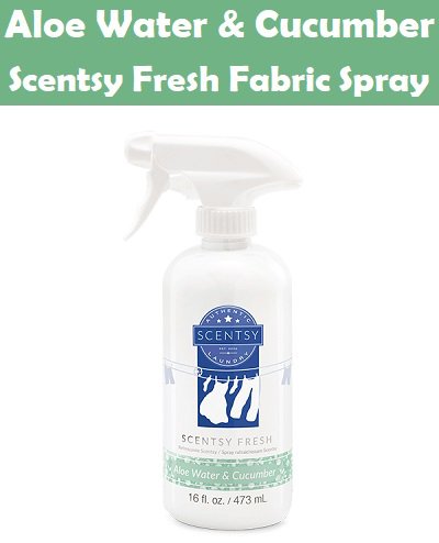 Aloe Water and Cucumber Scentsy Fresh Fabric Spray