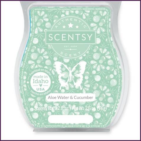 Aloe Water And Cucumber Scentsy Bar Melts