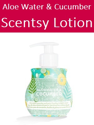 Aloe Water and Cucumber Scentsy Lotion