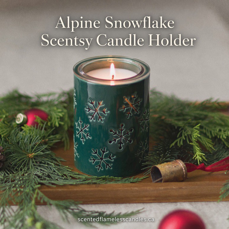 Alpine Snowflake Scentsy Candle Holder Alpine Snowflake Scentsy Candle Holder