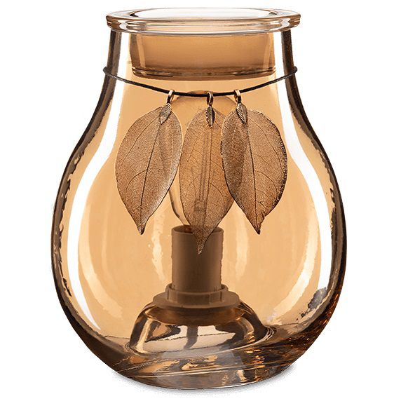Amber Glow Scentsy Warmer Clear
