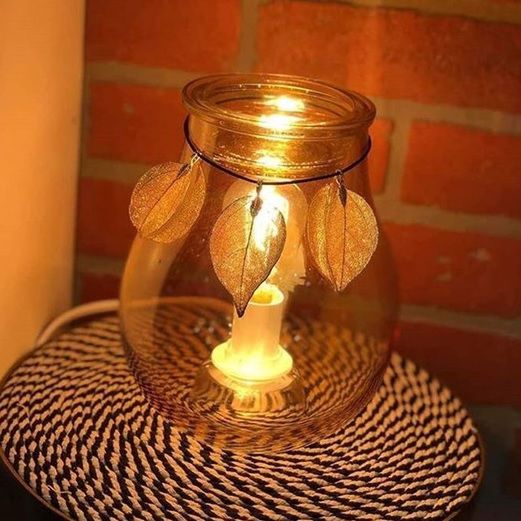 Amber Glow Scentsy Warmer Lit 2