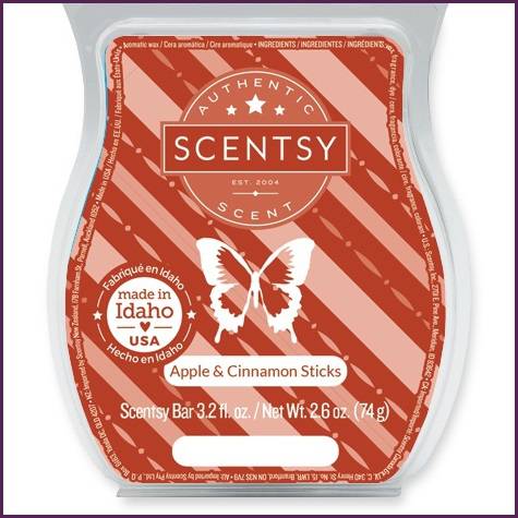 Apple and Cinnamon Sticks Scentsy Bar Melts