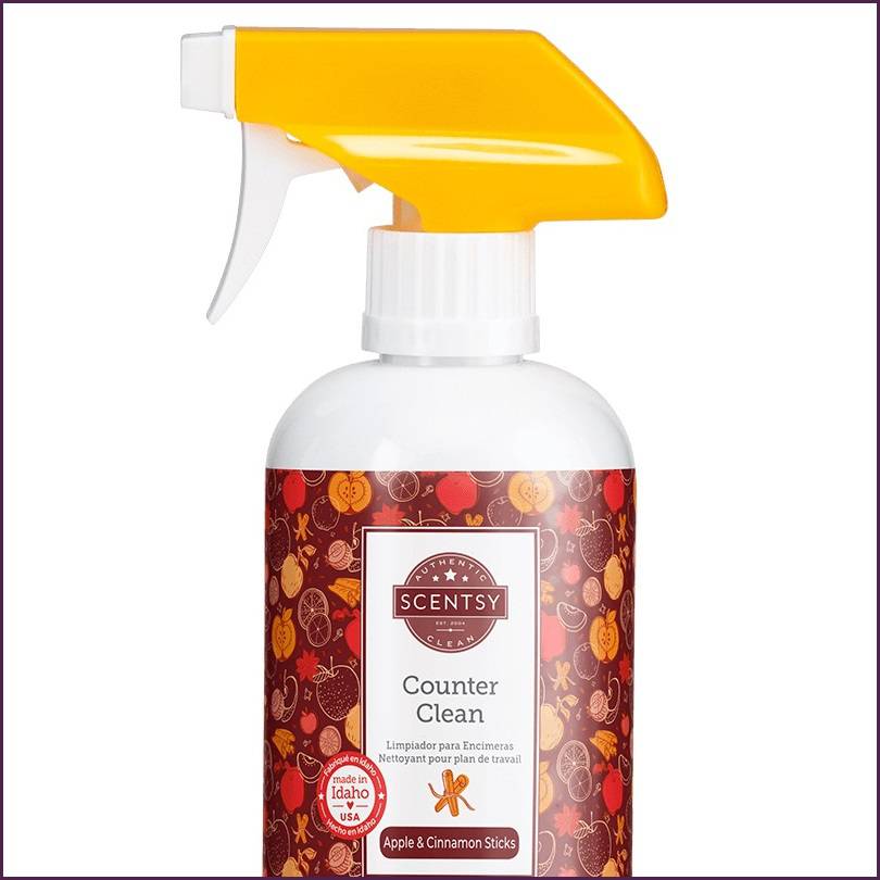 Apple and Cinnamon Sticks Kitchen Counter Cleaner