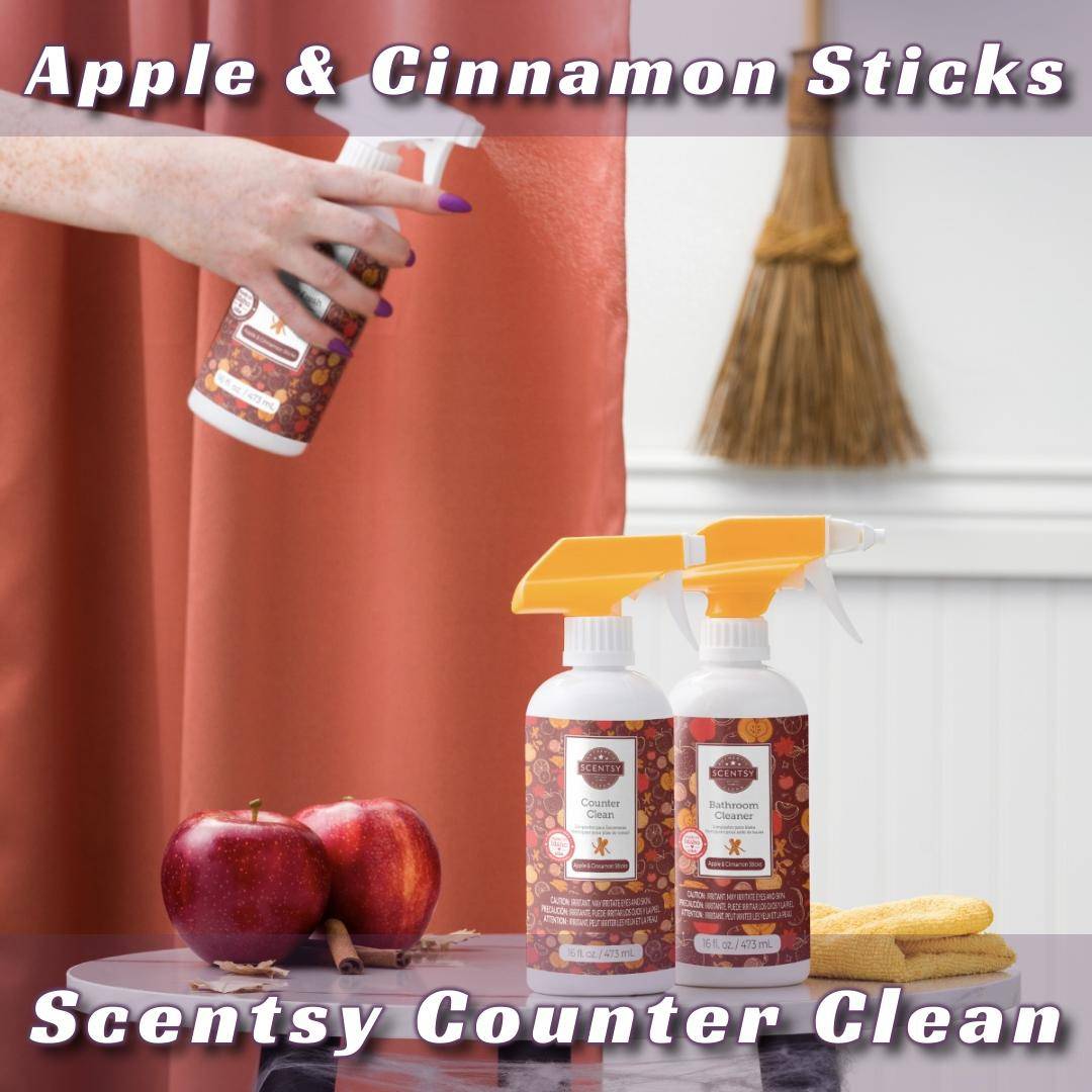Apple and Cinnamon Sticks Counter Cleaner