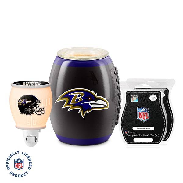 Baltimore Ravens NFL Scentsy Mini Warmer Bundle
