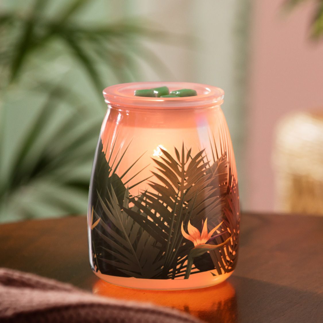 Birds of Paradise Scentsy Warmer On Front