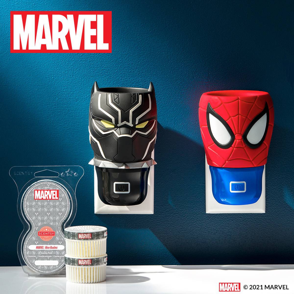Black Panther Scentsy Wall Fan Diffuser | With Spiderman Black Panther Scentsy Wall Fan Diffuser | With Spiderman