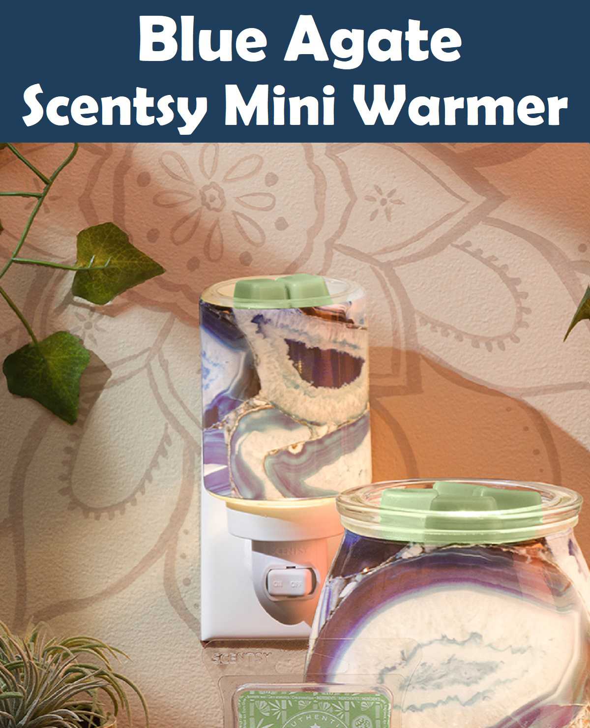 Blue Agate Scentsy Mini Warmer Blue Agate Scentsy Mini Warmer