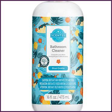 Blue Grotto Scentsy Bathroom Cleaner Middle