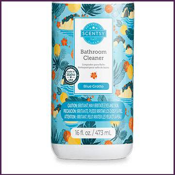 Blue Grotto Scentsy Bathroom Cleaner Bottom