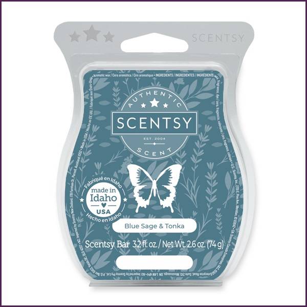 Blue Sage and Tonka Scentsy Wax Bar Blue Sage and Tonka Scentsy Wax Bar