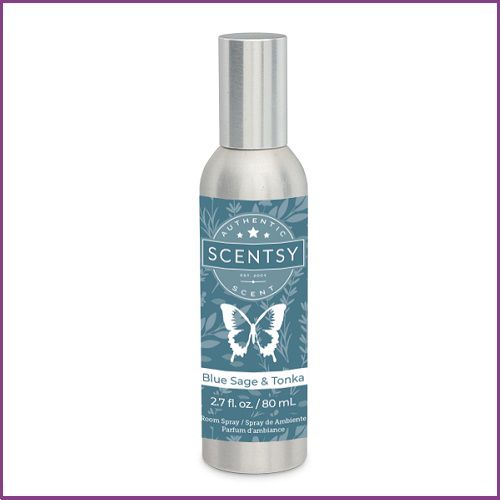 Blue Sage and Tonka Spray Stock Image Blue Sage and Tonka Scentsy Room Spray Stock Image
