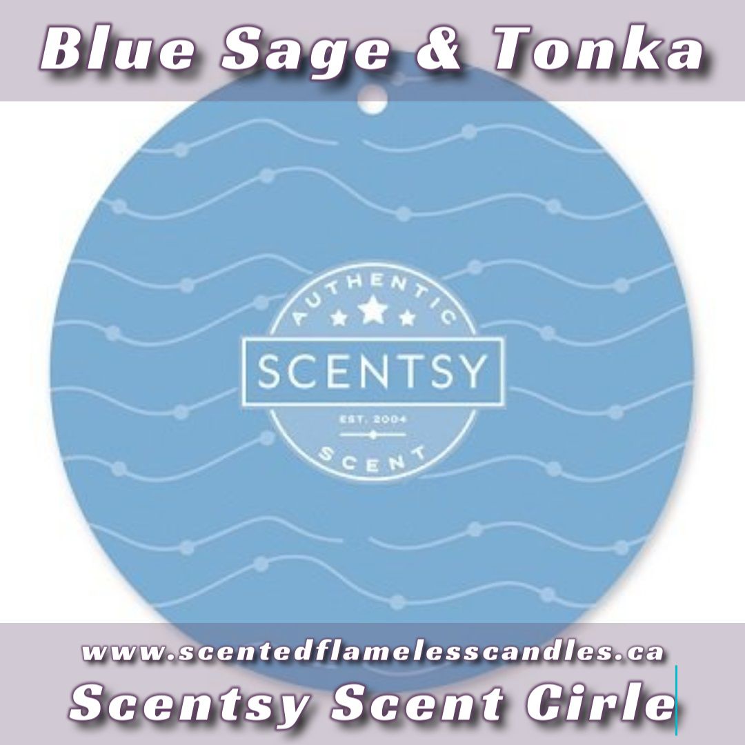 Blue Sage and Tonka Scentsy Scent Circle