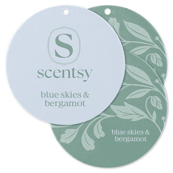 Blue Skies and Bergamot Scentsy Scent Circles
