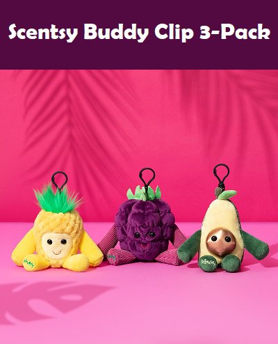 Scentsy Buddy Clip 3 Pack