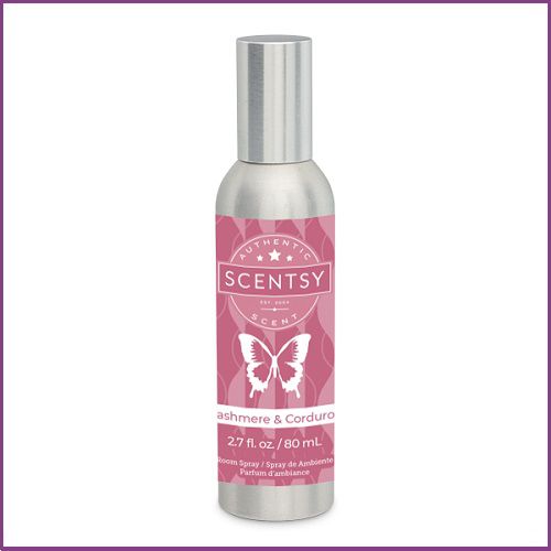 Cashmere and Corduroy Scentsy Room Spray Stock Image