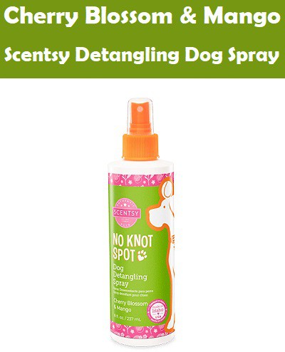 Cherry Blossom and Mango Scentsy Dog Detangling Spray