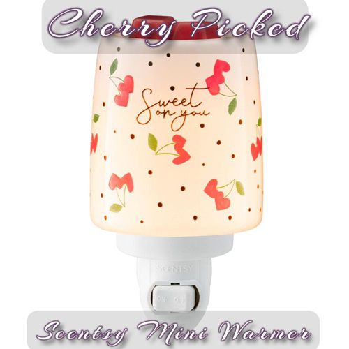 Cherry Picked Scentsy Mini Warmer | Stock Lit
