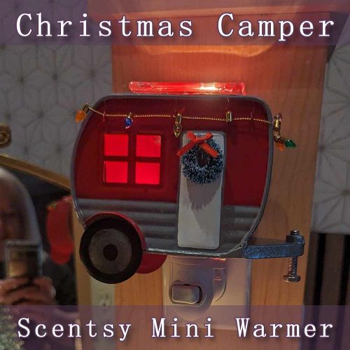Christmas Camper Scentsy Mini Warmer | With Title