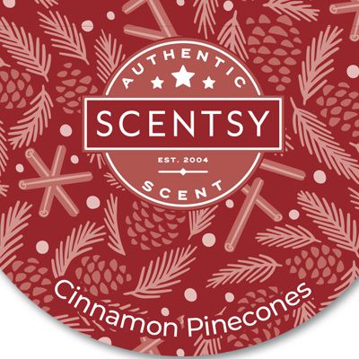 Cinnamon Pinecones Scentsy Scent Circle | Close Up
