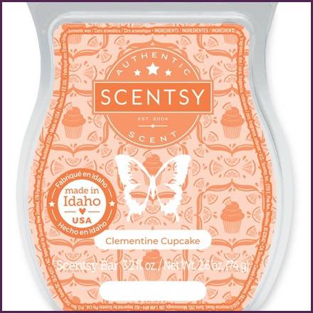 Clementine Cupcake Scentsy Bar Melts