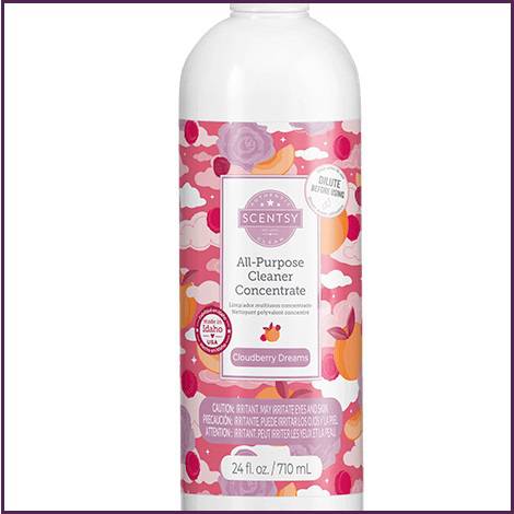 Cloudberry Dreams All-Purpose Scentsy Cleaner Stock