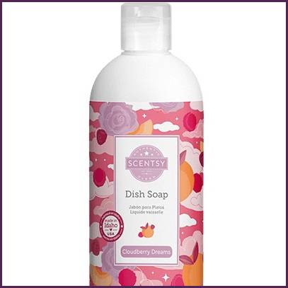 Cloudberry Dreams Scentsy Dish Soap Top
