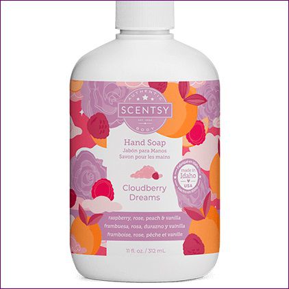 Cloudberry Dreams Scentsy Hand Soap Closeup Cloudberry Dreams Scentsy Hand Soap Closeup