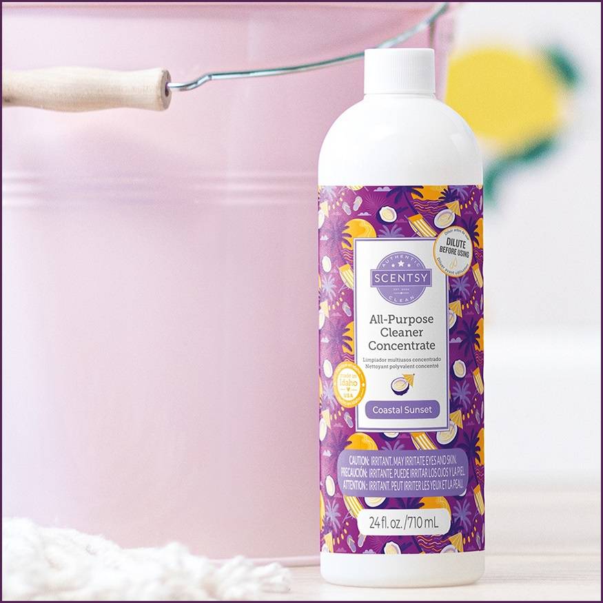 Coastal Sunset Scentsy All-Purpose Cleaner Staged Staged 2