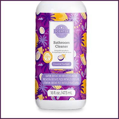 Coastal Sunset Scentsy Bathroom Cleaner Bottom
