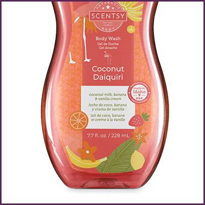 Coconut Daiquiri Scentsy Body Wash Lower