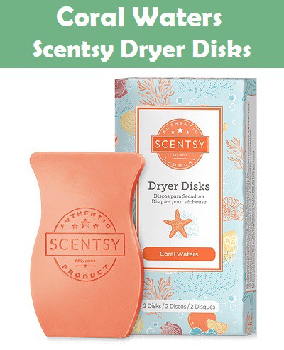 Coral Waters Scentsy Dryer Disks