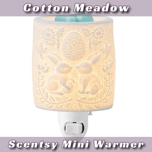 Cotton Meadow Mini Scentsy Warmer | With Wax Cotton Meadow Mini Scentsy Warmer | With Wax