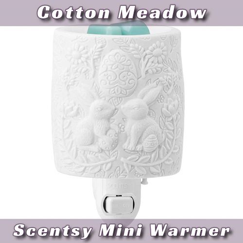 Cotton Meadow Mini Scentsy Warmer | With Wax and Off