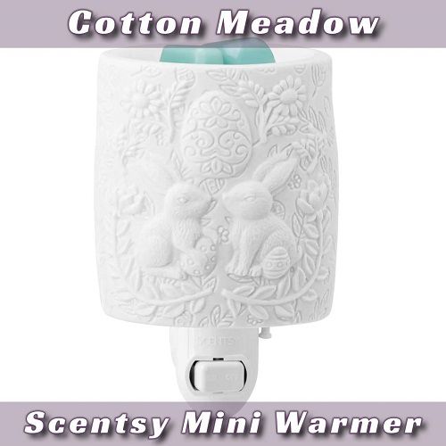 Cotton Meadow Mini Scentsy Warmer | With Wax and Off Cotton Meadow Mini Scentsy Warmer | With Wax and Off
