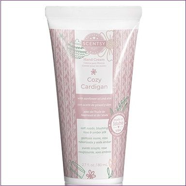 Cozy Cardigan Scentsy Hand Cream Closeup Cozy Cardigan Scentsy Hand Cream Closeup