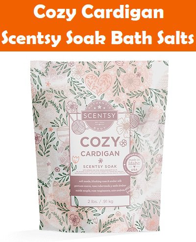 Cozy Cardigan Scentsy Soak Bath Salt