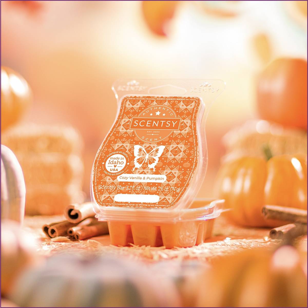 Cozy Vanilla and Pumpkin Scentsy Bar Alt