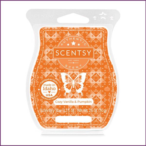 Cozy Vanilla and Pumpkin Scentsy Bar Stock