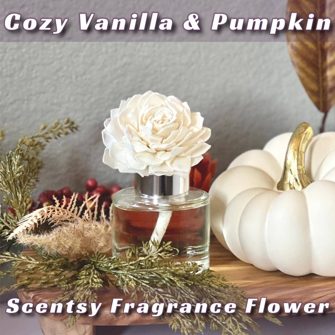 Cozy Vanilla and Pumpkin Scentsy Fragrance Flower