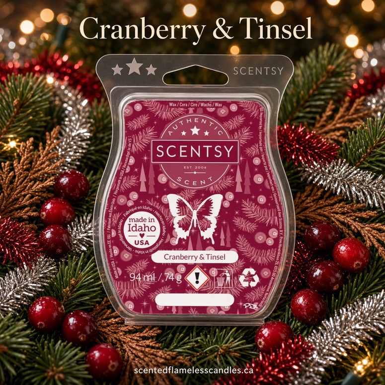 Cranberry and Tinsel Scentsy Bar Cranberry and Tinsel Scentsy Bar